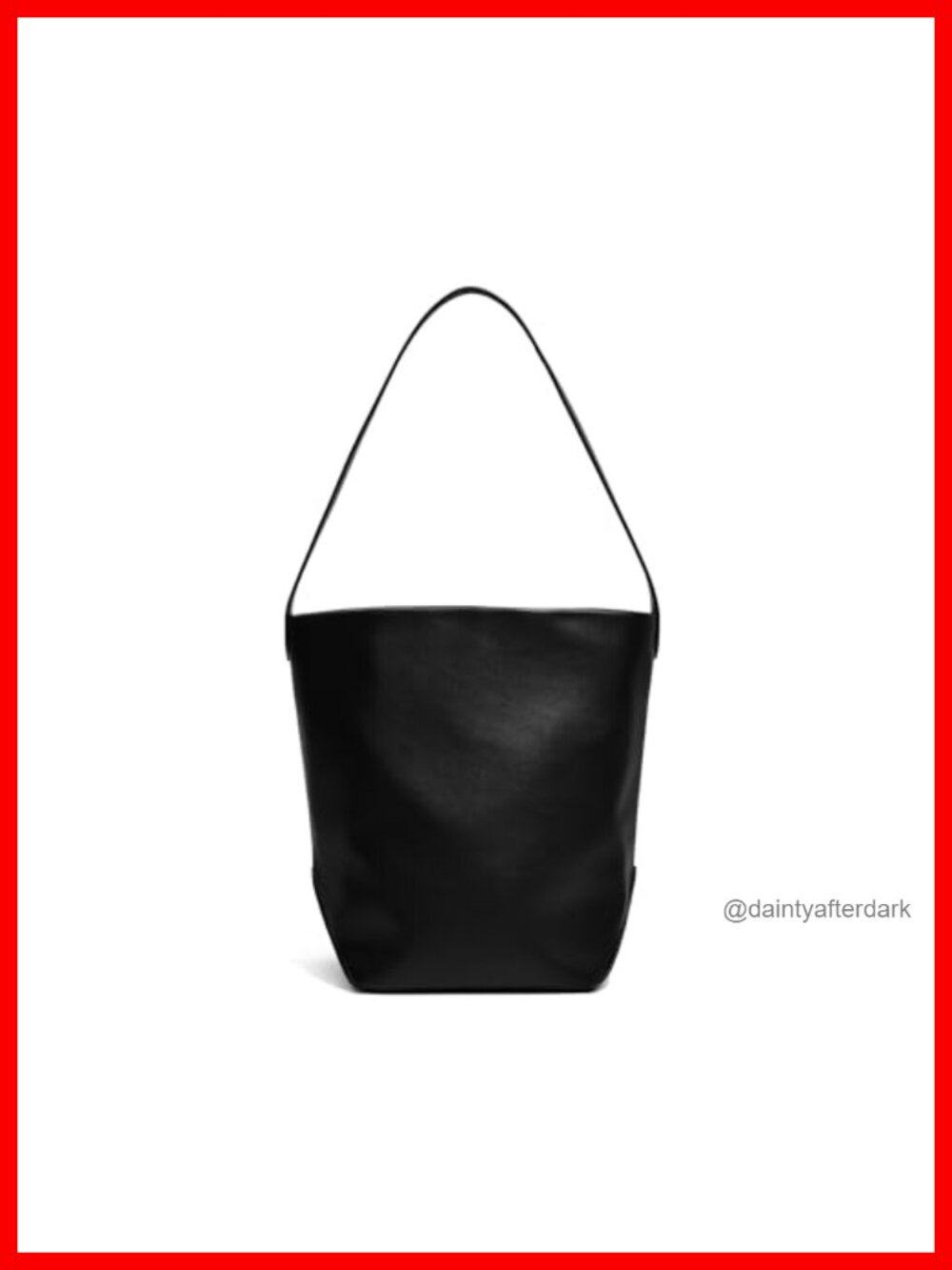 Leather Bucket Shoulder Bag Minimalist Single Strap Spacious Tote Handbag
